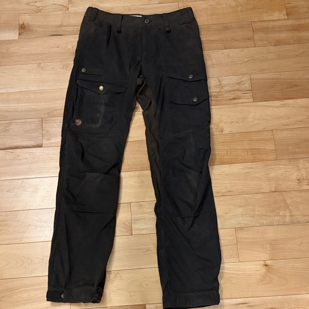 Fjallraven Green G-100 Cargo Pants for Men